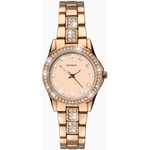 Sekonda Sekonda Day To Night Ladies Watch   Rose Gold Case & Alloy Bracelet with Rose Dial   2034