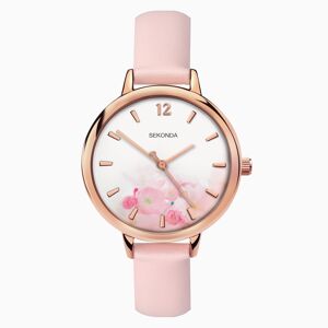 Sekonda Sekonda Ladies Watch   Rose Gold Case & PU Strap with White Dial   2625