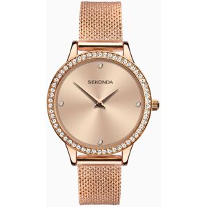 Sekonda Sekonda Ladies Watch   Rose Gold Case & Stainless Steel Mesh Bracelet with Rose Dial   40036