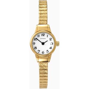 Sekonda Sekonda Easy Reader Ladies Watch   Gold Case & Stainless Steel Expander with White Dial   4474