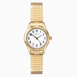 Sekonda Sekonda Easy Reader Ladies Watch   Gold Case & Stainless Steel Expander with White Dial   4602