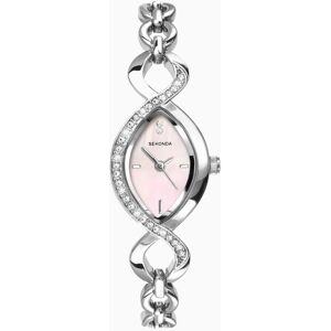 Sekonda Sekonda Cocktail Ladies Watch   Silver Case & Alloy Bracelet with Pink Dial   4684