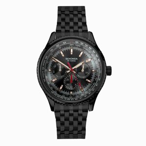 Sekonda Sekonda Maverick Men's Watch   Black Case & Black Stainless Steel Bracelet with Black Dial   30076