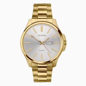 Sekonda Sekonda Jones Men’s Watch   Gold Stainless Steel Case & Bracelet   Silver Dial   30154