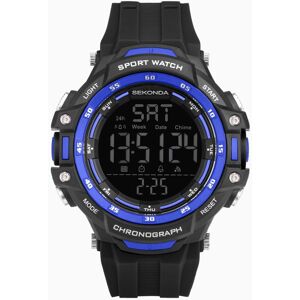 Sekonda Sekonda Crossfell Digital Men’s Watch   Black Plastic Case & Strap with Black LCD Display   30163