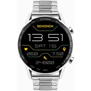 Sekonda Sekonda Active Plus Smart Watch   Silver Alloy Case & Stainless Steel Bracelet   30177