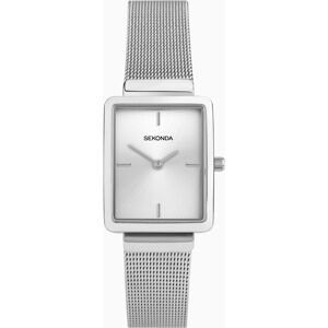 Sekonda Sekonda Curtis Ladies Watch   Silver Alloy Case & Stainless Steel Mesh Bracelet with White Dial   40133