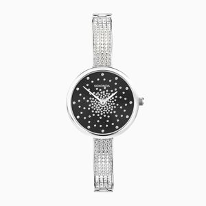 Sekonda Sekonda Celeste Starlet Ladies Watch   Silver Alloy Case & Bracelet with Black Dial   40619