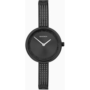 Sekonda Sekonda Aurora Ladies Watch   Black Alloy Case & Bracelet with Black Dial   40629