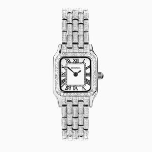 Sekonda Sekonda Monica Ladies Watch   Silver Alloy Case & Full Stone Set Bracelet with White Dial   40660