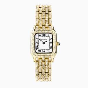 Sekonda Sekonda Monica Ladies Watch   Gold Alloy Case & Full Stone Set Bracelet with White Dial   40661