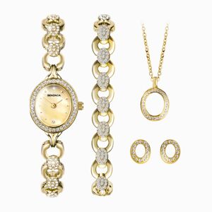 Sekonda Sekonda Ladies Watch Gift Set   Gold Case & Alloy Bracelet with Champagne Dial   49020