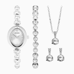 Sekonda Sekonda Ladies Dress Watch Gift Set   Silver Alloy Case & Bracelet with Silver Dial   49034
