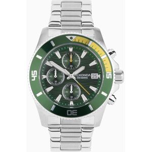 Sekonda Sekonda Pacific Wave Chronograph Men's Watch Silver Stainless Steel Case & Bracelet with Green Dial 30115 Sekonda Sekonda Pacific Wave Chronograph Men's Watch Silver Stainless Steel Case & Bracelet with Green Dial 30115