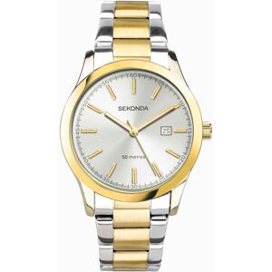 Sekonda Sekonda Taylor Ladies Watch Two Tone Case & Stainless Steel Bracelet with Silver Dial 40473 Sekonda Sekonda Taylor Ladies Watch Two Tone Case & Stainless Steel Bracelet with Silver Dial 40473
