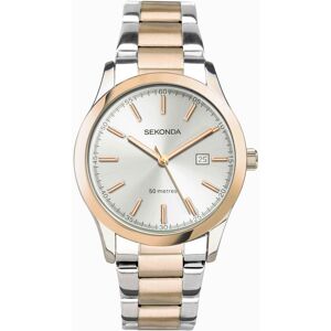 Sekonda Sekonda Taylor Ladies Watch Two Tone Case & Stainless Steel Bracelet with Silver Dial 40474 Sekonda Sekonda Taylor Ladies Watch Two Tone Case & Stainless Steel Bracelet with Silver Dial 40474