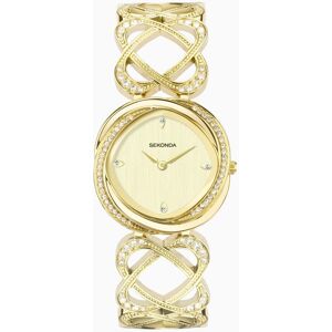 Sekonda Sekonda Hidden Hearts Ladies Watch Gold Alloy Case & Bracelet with Champagne Dial 40601 Sekonda Sekonda Hidden Hearts Ladies Watch Gold Alloy Case & Bracelet with Champagne Dial 40601