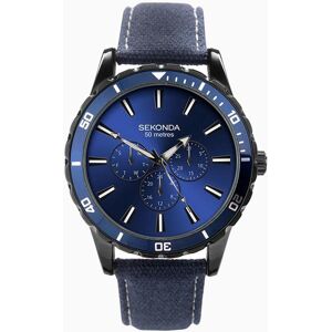 Sekonda Sekonda Men’s Watch Black Case & Blue Nylon Strap with Blue Dial 1680 Sekonda Sekonda Men’s Watch Black Case & Blue Nylon Strap with Blue Dial 1680
