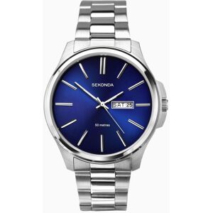 Sekonda Sekonda Men's Watch Silver Case & Stainless Steel Bracelet with Blue Dial 1224 Sekonda Sekonda Men's Watch Silver Case & Stainless Steel Bracelet with Blue Dial 1224