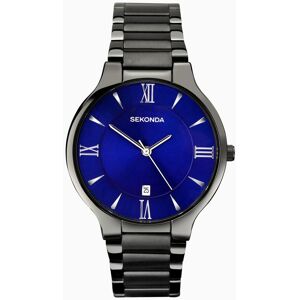 Sekonda Sekonda Classic Men's Watch Gun Metal Case & Stainless Steel Bracelet with Blue Dial 1140 Sekonda Sekonda Classic Men's Watch Gun Metal Case & Stainless Steel Bracelet with Blue Dial 1140