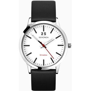 Sekonda Sekonda Nordic Men's Watch Silver Case & Black Leather Strap with White Dial 1939 Sekonda Sekonda Nordic Men's Watch Silver Case & Black Leather Strap with White Dial 1939