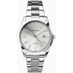 Sekonda Sekonda Taylor Men's Watch Silver Case & Stainless Steel Bracelet with Silver White Dial 1945 Sekonda Sekonda Taylor Men's Watch Silver Case & Stainless Steel Bracelet with Silver White Dial 1945