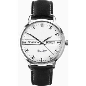 Sekonda Sekonda Originals Men's Watch Silver Case & Black Leather Strap with Silver Dial 1948 Sekonda Sekonda Originals Men's Watch Silver Case & Black Leather Strap with Silver Dial 1948