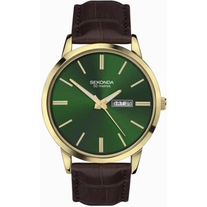 Sekonda Sekonda Jackson Men’s Watch Gold Alloy Case & Brown Leather Strap with Green Dial 30151 Sekonda Sekonda Jackson Men’s Watch Gold Alloy Case & Brown Leather Strap with Green Dial 30151