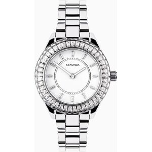 Sekonda Sekonda Margot Ladies Watch Silver Alloy Case & Stainless Steel Bracelet with White Dial 40670 Sekonda Sekonda Margot Ladies Watch Silver Alloy Case & Stainless Steel Bracelet with White Dial 40670