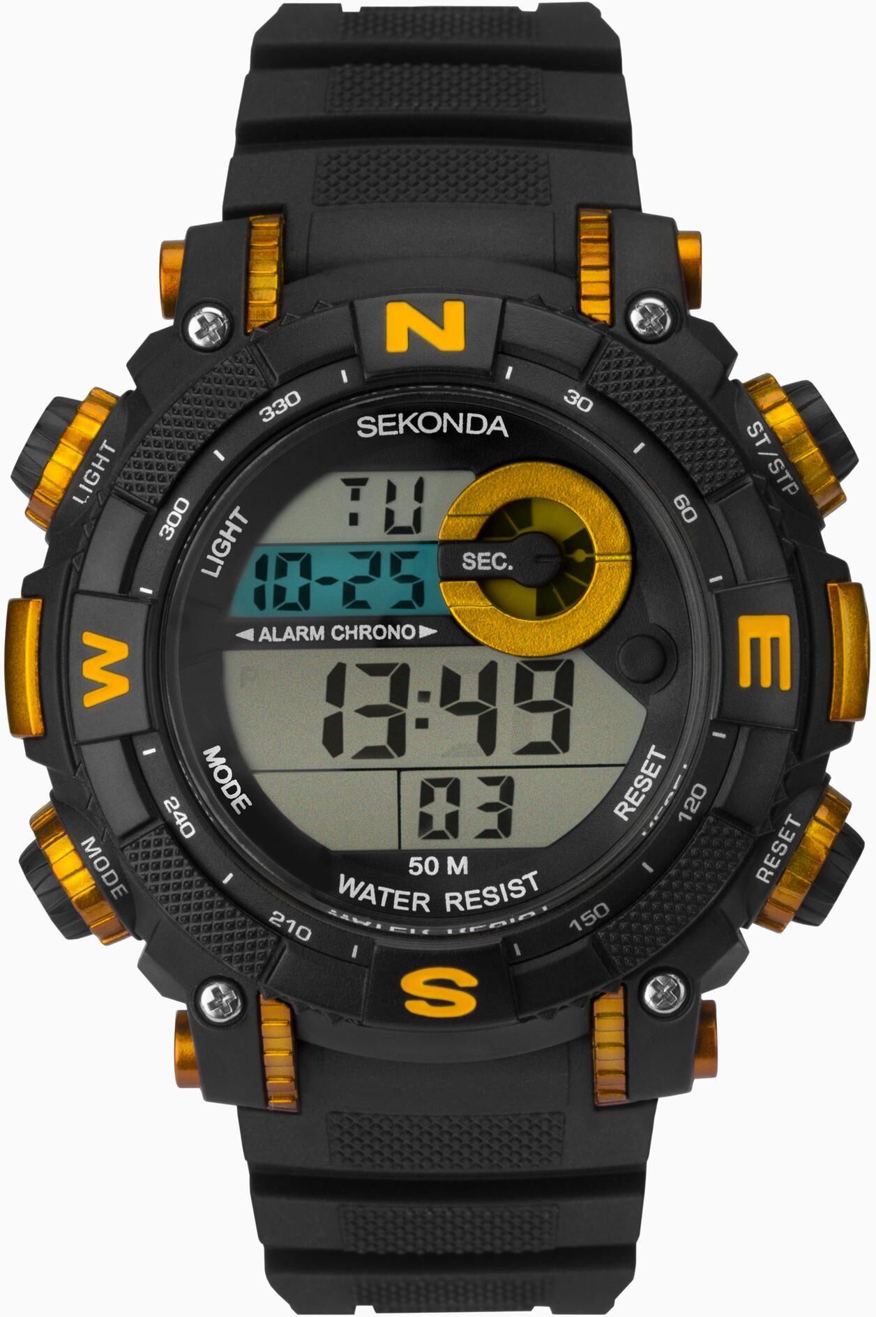 Sekonda Sekonda Digital Men's Watch Black Case & Plastic Strap with Dial 1526