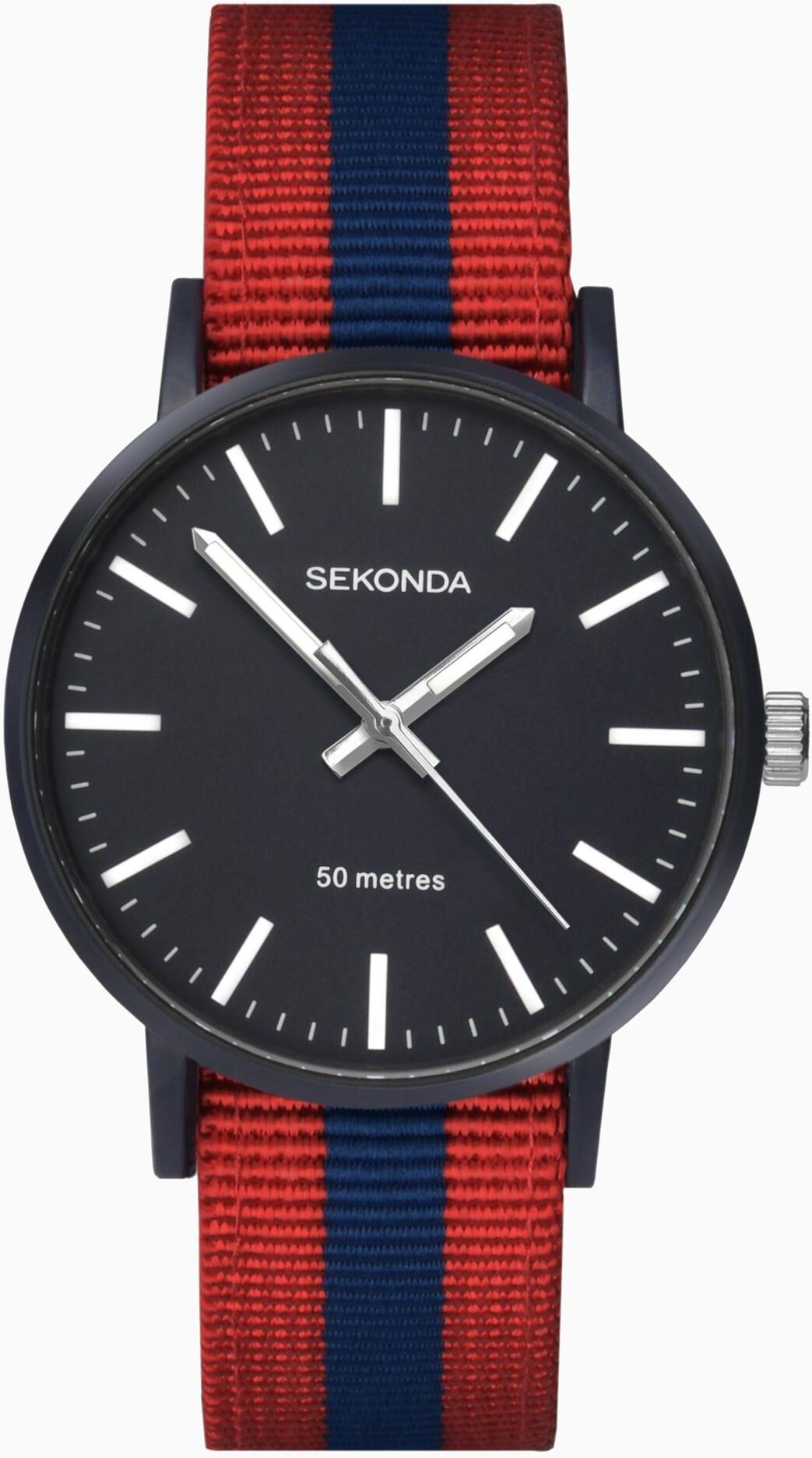 Sekonda Sekonda Minimal Men's Watch Blue Case & Nylon Strap with Blue Dial 1582