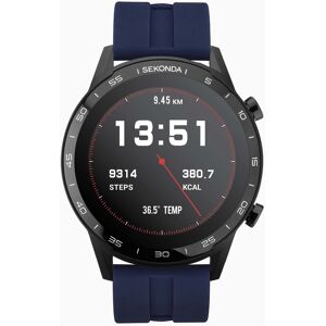 Sekonda Sekonda Active Smart Watch   Black Case & Blue Silicone Strap   1912