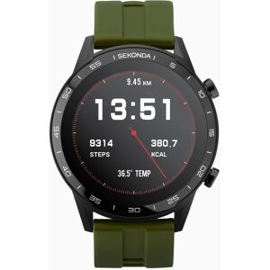 Sekonda Sekonda Active Smart Watch   Black Case & Khaki Silicone Strap   1993