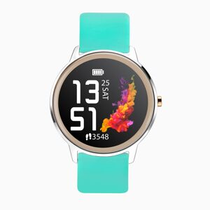 Sekonda Sekonda Flex Smart Watch   Silver Case & Turquoise Silicone Strap   40450