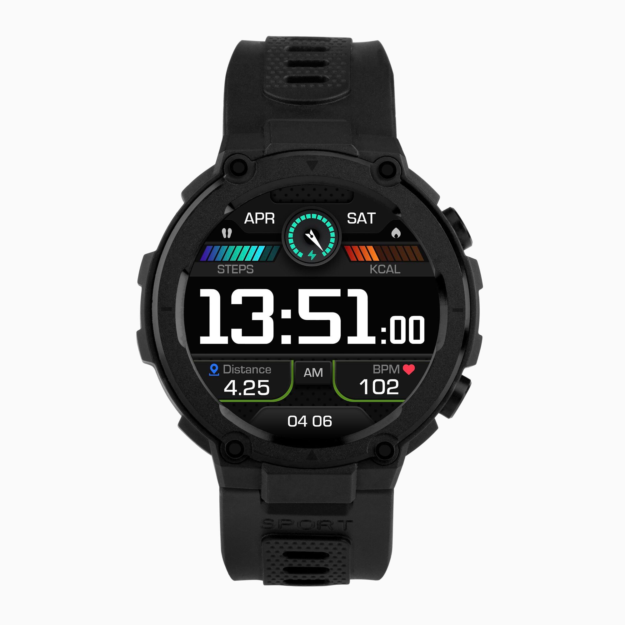 Sekonda Sekonda Alpine GPS Smart Watch   Black Case & Strap   30180
