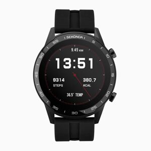 Sekonda Sekonda Active Smart Watch   Black Case & Black Silicone Strap   1909