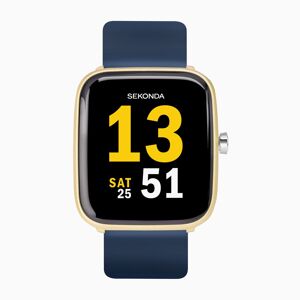Sekonda Sekonda Motion Smart Watch   Gold Case & Blue Silicone Strap   30050