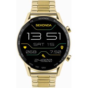 Sekonda Sekonda Active Plus Smart Watch   Gold Alloy Case & Stainless Steel Bracelet   30227