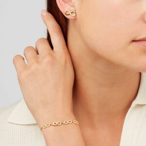 Sekonda Gold Infinity Bracelet & Earring Set