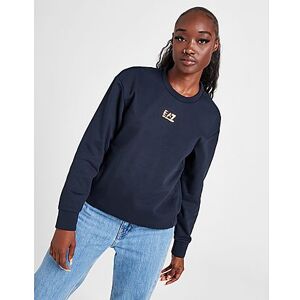 Emporio Armani EA7 Core Logo Crew Sweatshirt - Navy - Womens, Navy