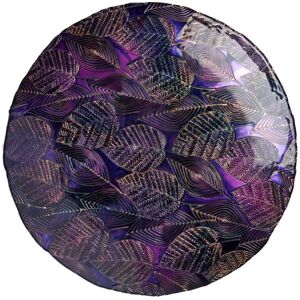 Anton Studio Designs Glass Autumnal Amethyst Bowl - 40cm