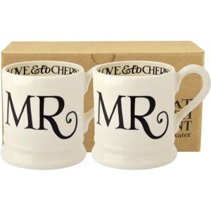 Emma Bridgewater Black Toast Set of 2 Half Pint Mugs - Mr & Mr