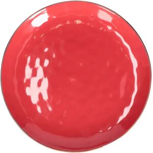 Rose & Tulipani Concerto Corallo Coral Red Round Platter - 32cm