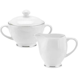 Royal Worcester Serendipity Platinum Sugar & Creamer set - White