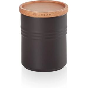 Le Creuset Stoneware Medium Storage Jar - Satin Black