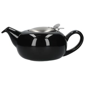 London Pottery Pebble Filter 4 Cup Teapot - Gloss Black