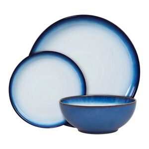Denby Blue Haze Coupe Tableware Set - 12 Piece