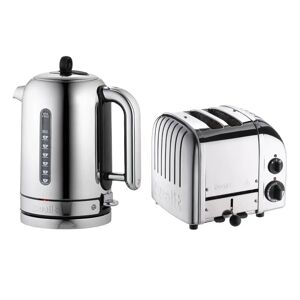 Dualit Classic 1.7 Litre Jug Kettle & 2 Slice Toaster Set - Polished Steel