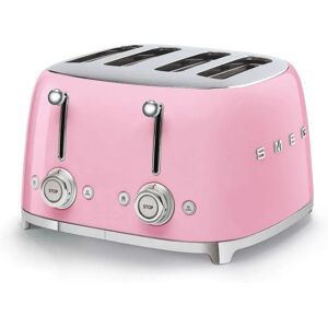 Smeg 50's Style Retro TSF03 4 Slice Toaster - Pink