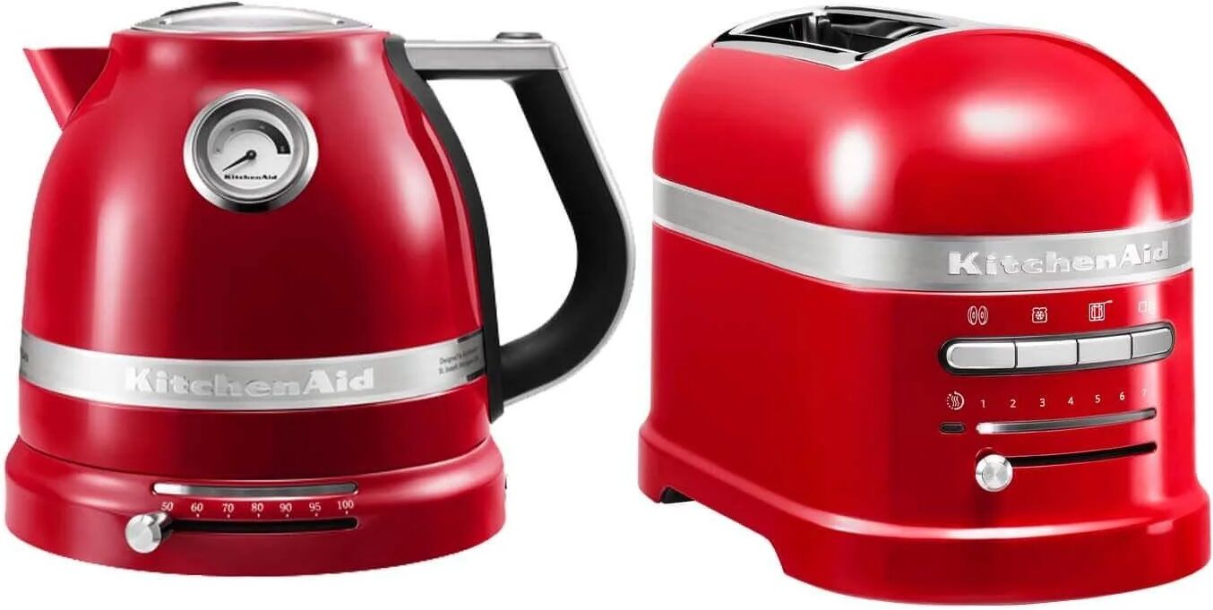 KitchenAid Artisan Kettle & 2 Slice Toaster Set - Empire Red